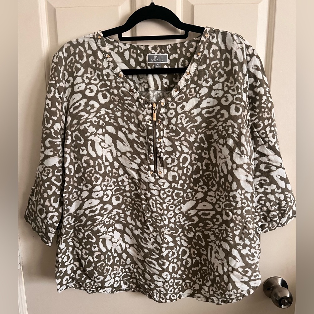 Women's Leopard Print Top XL